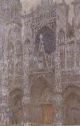 Claude Monet Rouen Cathedral in Overcast Weather Spain oil painting artist